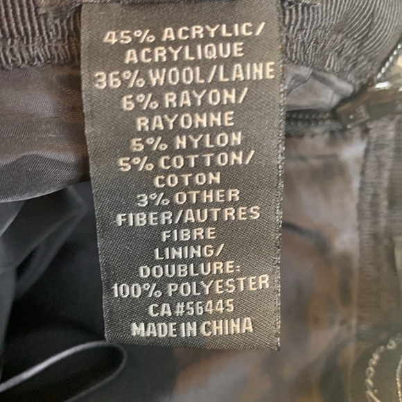 J Crew | Black Gray Knobby Boucle Tweed Knit No 2 Pencil Lined Midi Skirt 4P - Picture 11 of 13